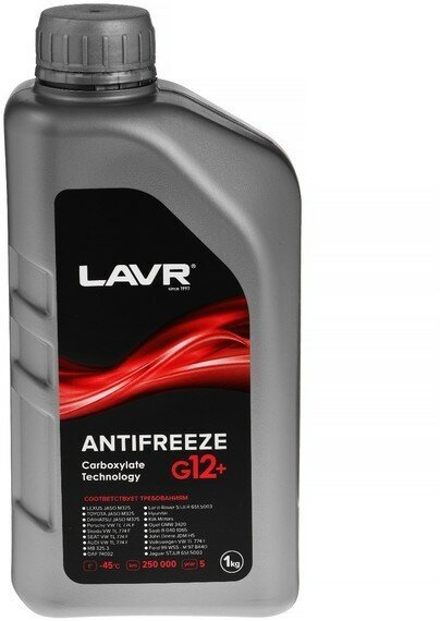 LAVR Антифриз ANTIFREEZE LAVR -40 G12+, 1 кг Ln1709