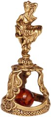 Колокольчик Знак зодиака Дева (латунь, янтарь) 1534 Хорошие Вещи