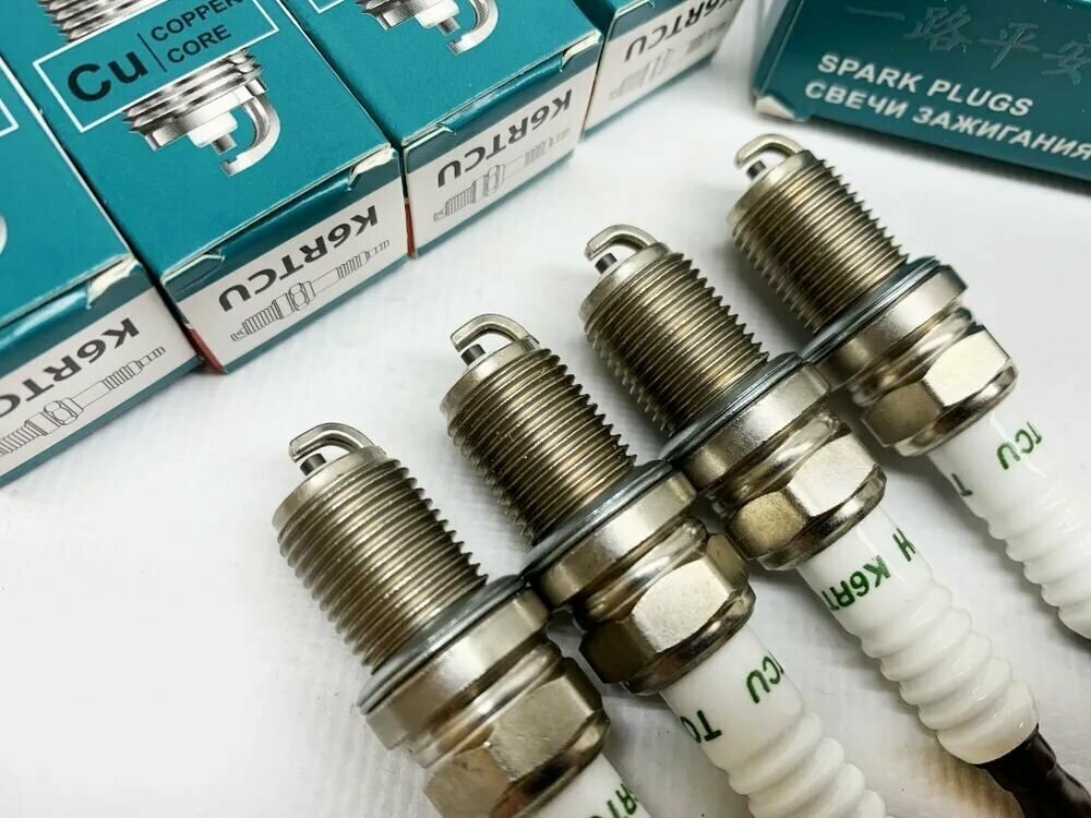 Свечи зажигания TORCH для Киа Спектра (KIA Spectra 1.6 1.8) комплект 4шт — фото 6