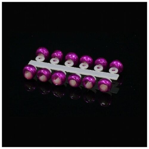 Подвес дмормышки левша Шар металлик фуксия 31мм корот 12шт 485₽