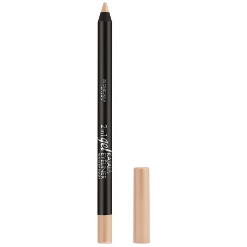фото Deborah карандаш для век 2 in 1 gel kajal & eyeliner pencil, оттенок 06 сливочный