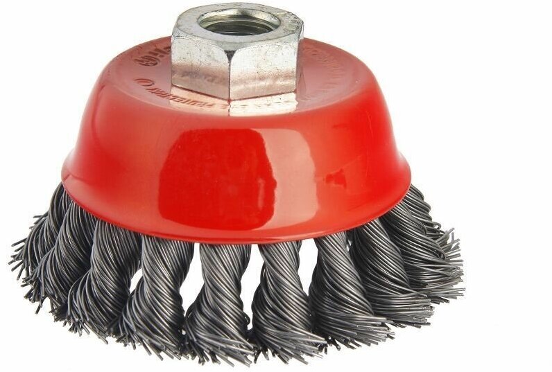 Кордщетка (корщетка) Hammer Flex 207-105 75мм M14 чашеобразная витая жесткая для УШМ