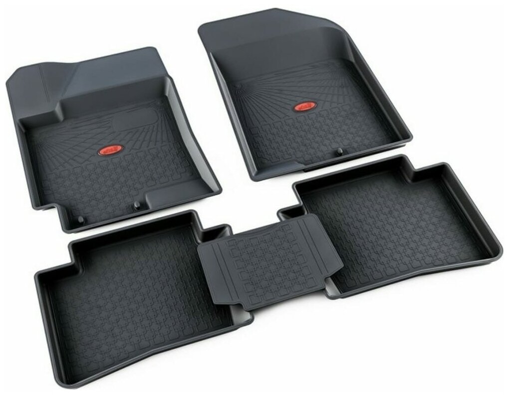 фото Коврики в салон резина HY Solaris седан II 2017- Агатэк A.005.102. K