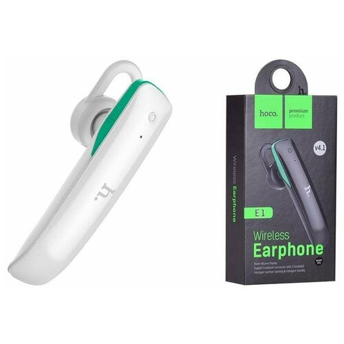 Гарнитура HOCO E1 wireless earphone беспроводная моно гарнитура Bluetooth белая 88900₽