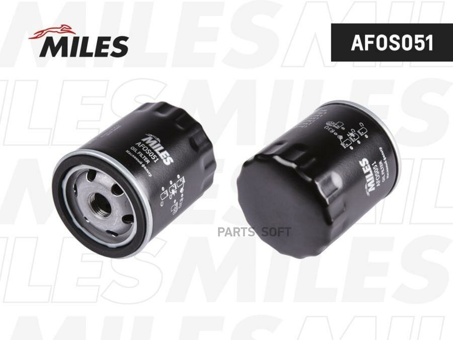 AFOS051 MILES Фильтр масляный OPEL ASTRA G/H/VECTRA C/ZAFIRA 1.4-2.0