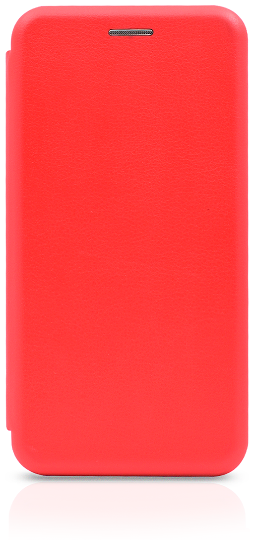 Чехол-книжка на Xiaomi Redmi 6A / Сяоми Редми 6A из эко-кожи красная, с магнитом