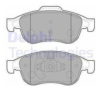 Колодки тормозные дисковые перед, DELPHI LP2152