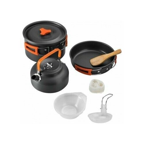 Набор посуды Campsor-308 (анодированный алюминий)