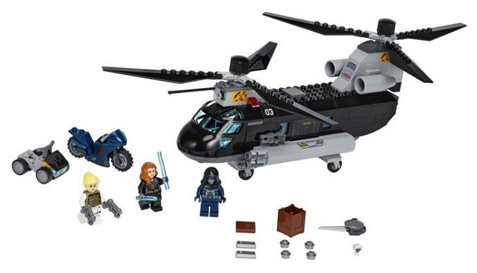 Лего 76162 Black Widow's Helicopter Chase - конструктор Lego Супергерои