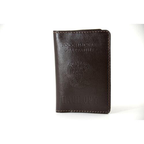 Обложка для паспорта , коричневый
