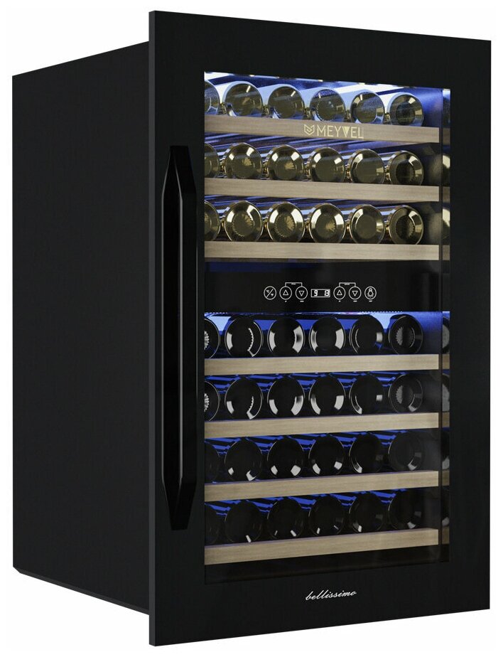 Встраиваемый винный шкаф MEYVEL MV42-KBB2, черный