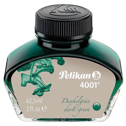 Флакон с чернилами Pelikan INK 4001 76 (PL300063) темно-зеленые чернила 62.5мл