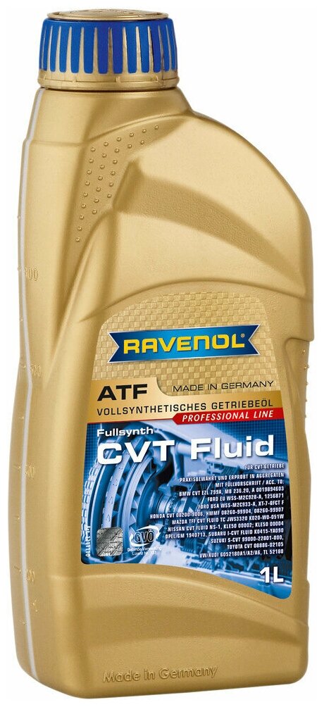 Масло трансмиссионное Ravenol CVT Fluid синтетическое 1 л