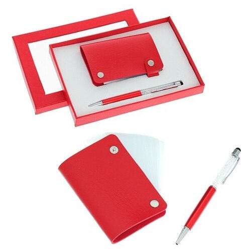 фото Подарочный набор из 2-х предметов, (ручка, визитница), l20 w14 см 672412 remeco collection