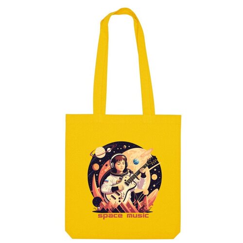 Сумка шоппер Us Basic, желтый сумка космическая девушка бежевый