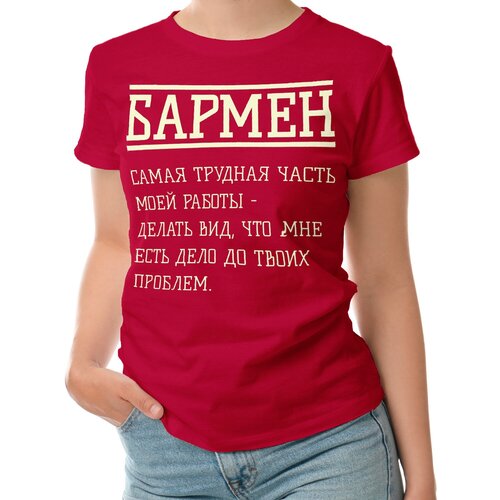 фото Футболка roly, размер l, красный