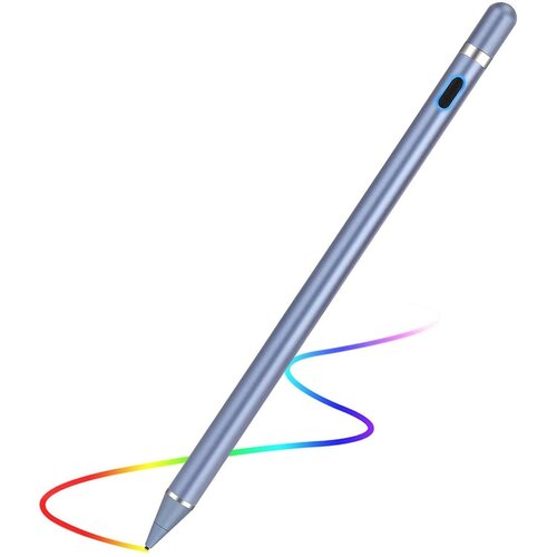 Стилус универсальный голубой/для планшета/для телефона/для рисования/для ipad/для android/для всех типов устройств