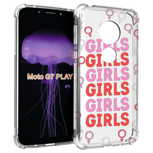 Чехол MyPads девушки! женский для Motorola Moto G7 Play задняя-панель-накладка-бампер