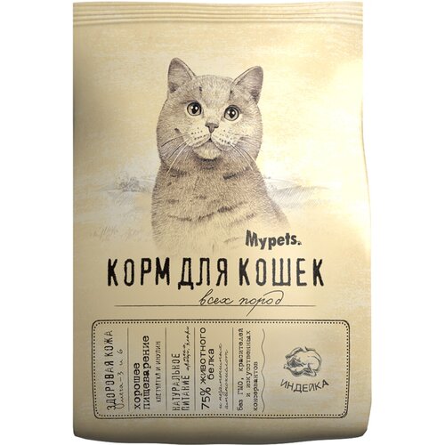 MYPETS для взрослых кошек с индейкой (1,5 кг)