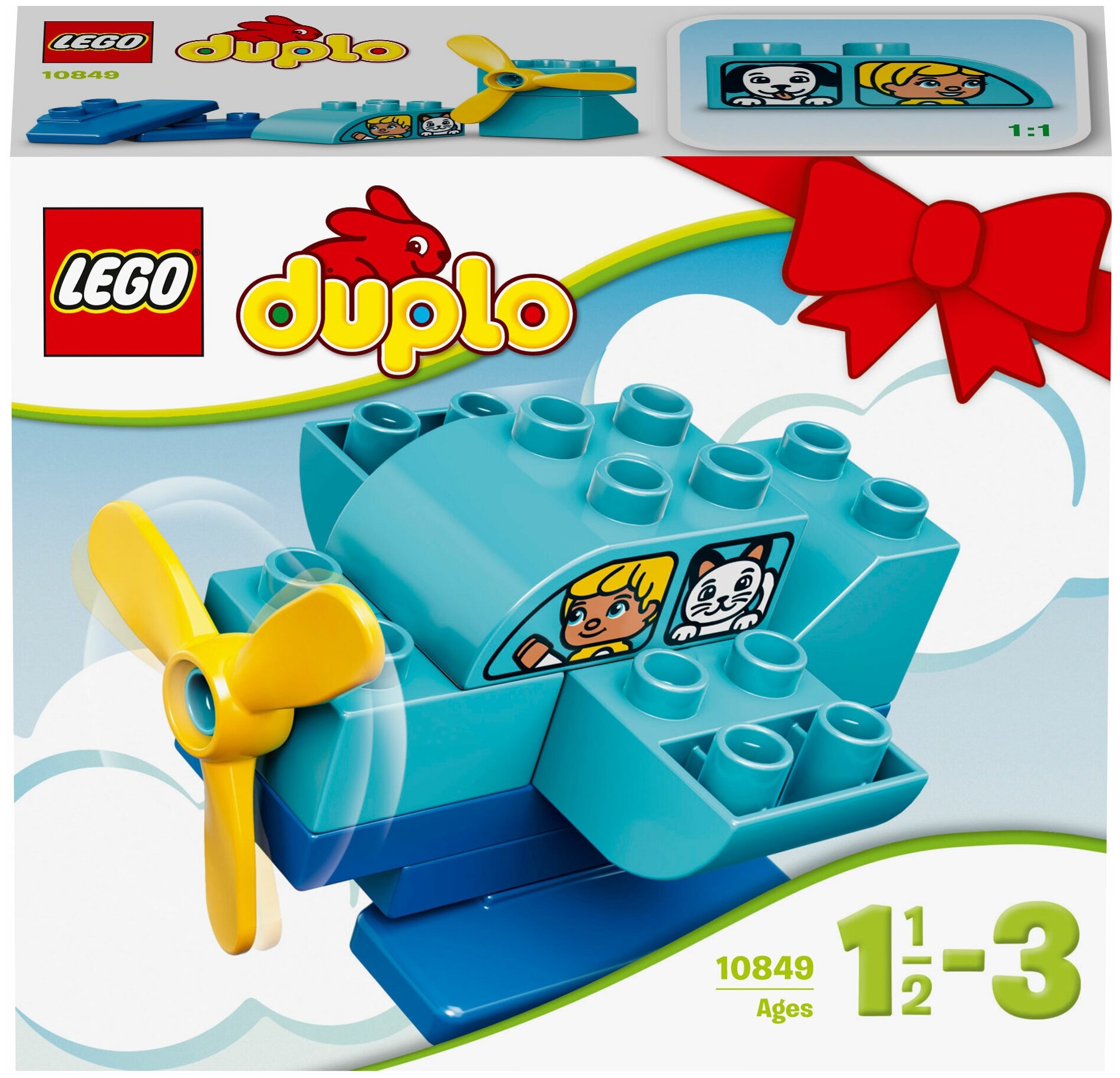 Конструктор LEGO DUPLO арт.10849 Мой первый самолет, 10 дет.