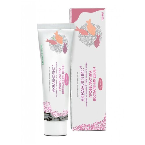 Зубная паста аквабиолис профилактика воспаления десен 340₽