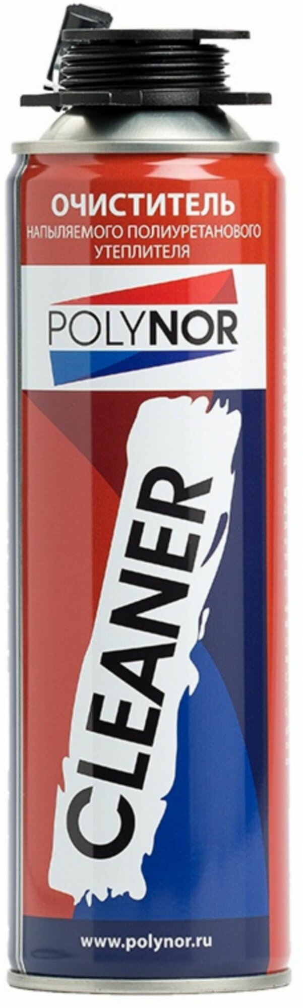 фото Строительный очиститель POLYNOR Cleaner удалитель остатков напыляемого утеплителя и монтажной пены 500 мл