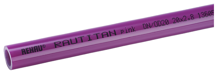 Труба из сшитого полиэтилена РЕХАУ Rautitan pink plus 25