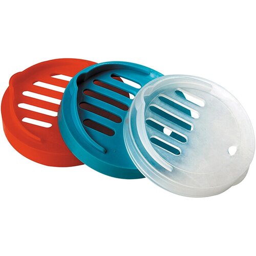 Крышка для слива из банок рассола или сиропа при приготовления солений и компота для горловины типа 1-82 Размер 82 х 82 х 1 см цвет в ассортименте 151₽