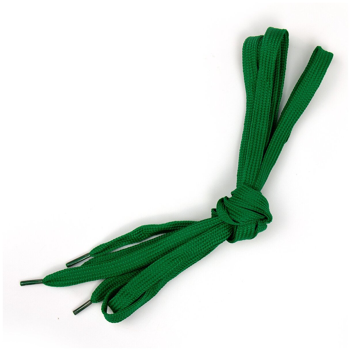 Шнурки TBY плоские 08мм арт. SLF063 цв. зеленый длина 130 см уп.10шт