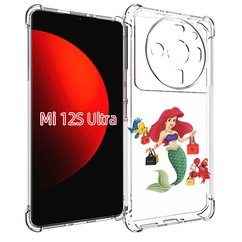 Чехол MyPads модная-русалка женский для Xiaomi 12S Ultra задняя-панель-накладка-бампер