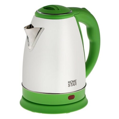 Чайник электрический Homestar Hs-1028 металл 18 л 1500 Вт серебристо-зелёный HomeStar 9461872 142100₽