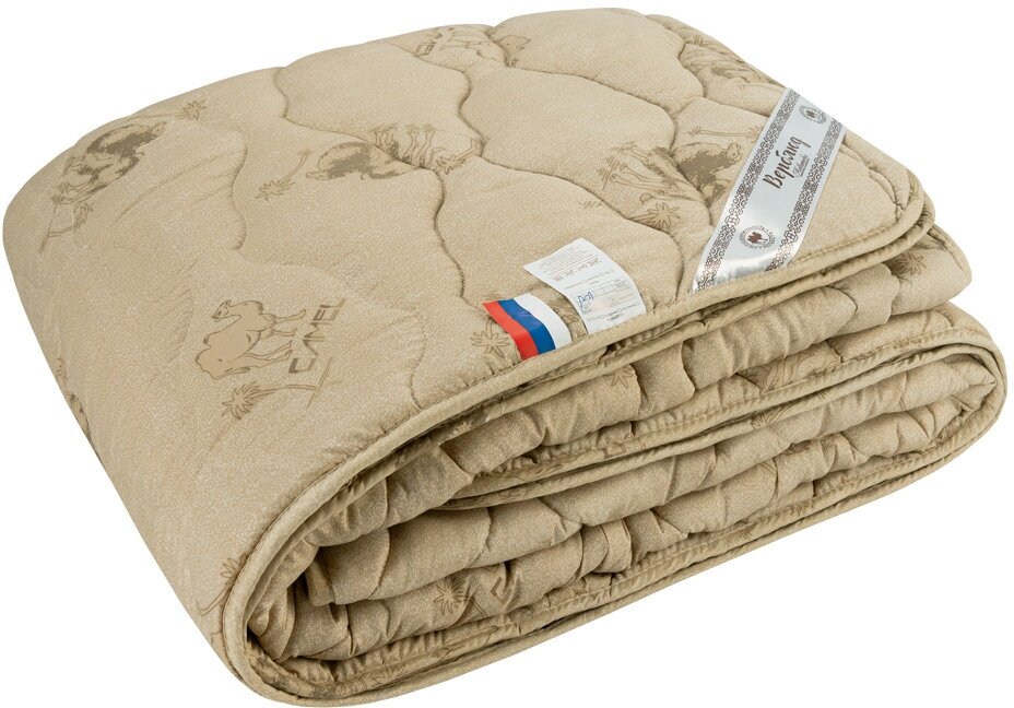 Одеяло Верблюжья шерсть 145х205 ЛаврТекс (облегченное) микрофайбер - фотография № 2
