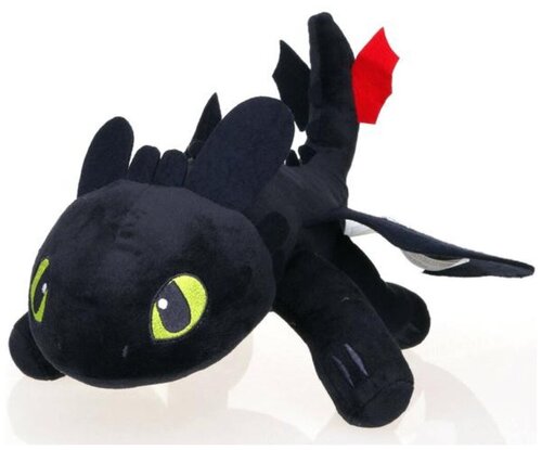 Мягкая игрушка Беззубик ночная Фурия Как приручить дракона плюшевый 45 СМ
