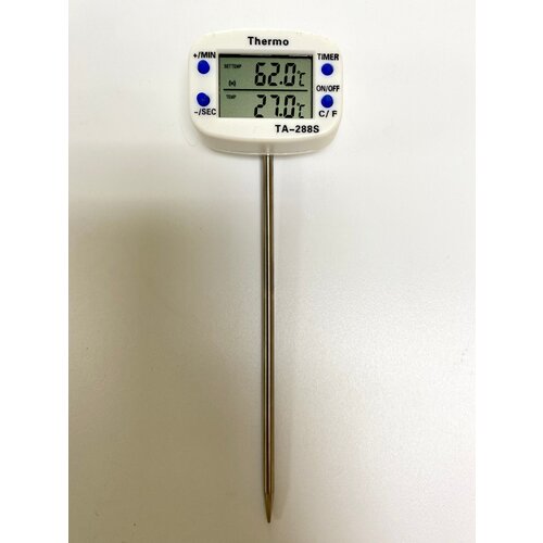 Термометр с оповещением TA-288 S, щуп 14см термометр со щупом lizi ta 288 для еды