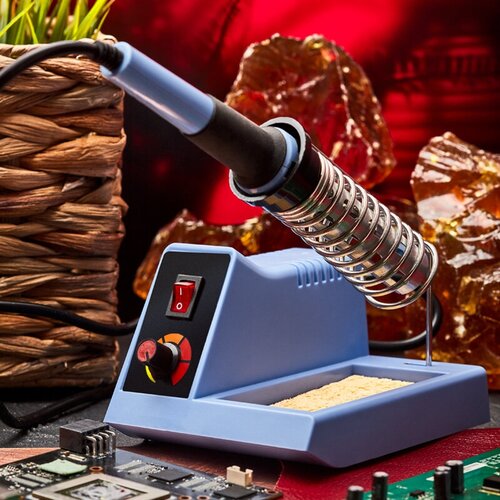 Паяльная станция REXANT 12-0152 48 Вт голубой 208800₽