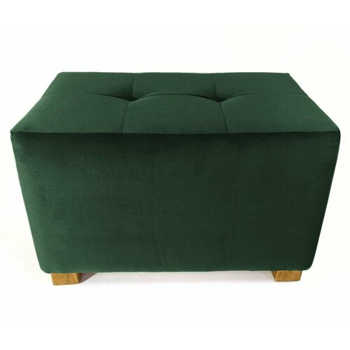 Пуфик Tucan 35x50x30 Велюр Темно-зеленый Банкетка Пуфик для ног Мягкий пуф