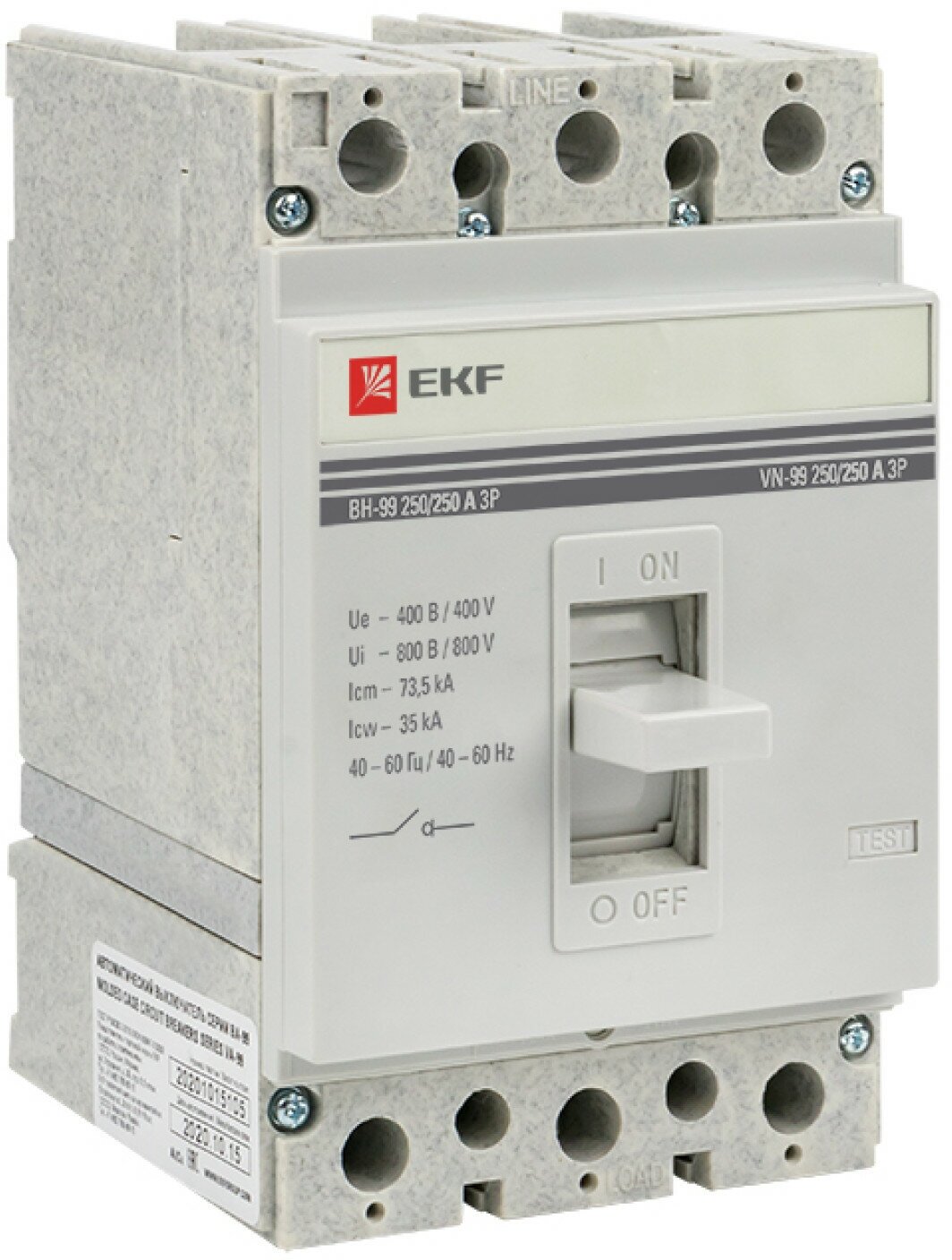 Выключатель нагрузки ВН-99 250-250А 3P EKF PROxima