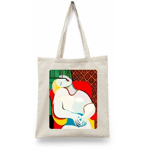 фото Сумка-шоппер унисекс каждому своё "пабло пикассо/pablo picasso" черная