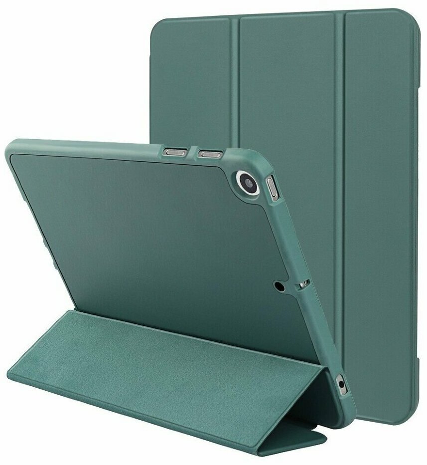 Чехол на iPad 7 2019 iPad 8 2020 iPad 9 2021 - 102 дюйма (темно-зеленый)