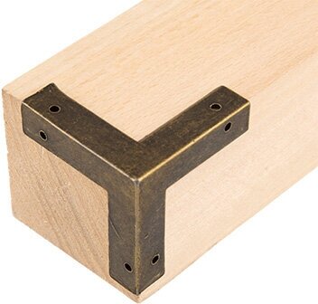 Mr. Carving MMG-006 фурнитура для шкатулок уголок 2.9×2.9 см, 4 шт, №02 бронза