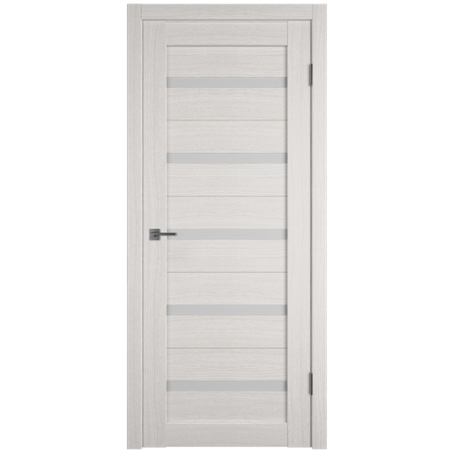 Межкомнатная дверь ATUM 7 беленый дуб 900*2000 матовое стекло VFD