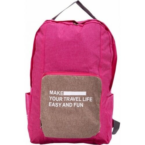 Складной туристический рюкзак New Folding Travel Bag Backpack 20 л, розовый
