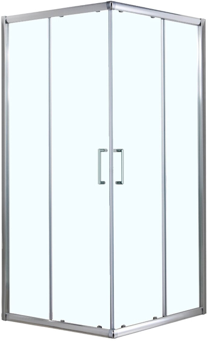 Azario Greenwood 900х900х1850 мм, профиль серебро (AZ-NNE1142 900)