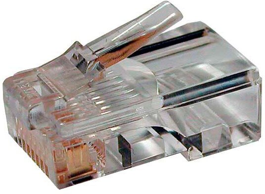 Коннектор Hyperline (PLUG-8P8C-U-C5-100) UTP кат.5E RJ45 прозрачный (упак:100шт)