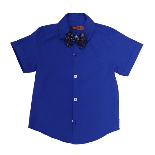 Рубашка , размер 98-104, синий