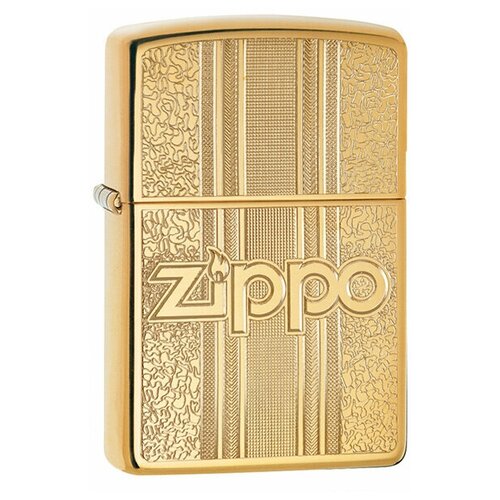 Зажигалка ZIPPO Classic с покрытием High Polish Brass, латунь/сталь, золотистая, 38x13x57 мм зажигалка zippo armor® с покрытием high polish brass латунь сталь золотистая 38x13x57 мм