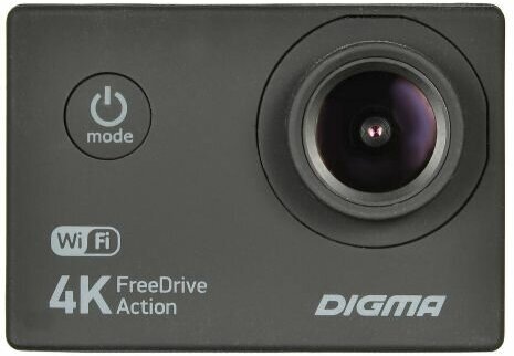 Видеорегистратор автомобильный Digma FreeDrive Action 4K WiFi FDAC4W черный (1132275)