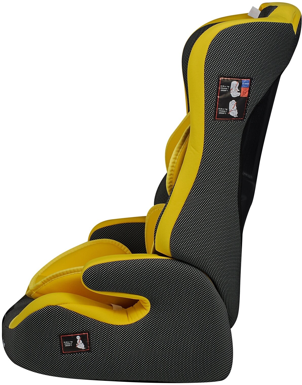 Автокресло группа 1/2/3 9-36 кг Teddy Bear LB 513RF YELLOW+BLACK DOT