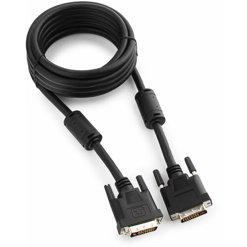 Кабель DVI-D single link Cablexpert, 19M/19M, 3.0м, черный, экран, феррит. кольц dvi кабель cablexpert cc dvi2l bk 10