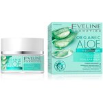 EVELINE ORGANIC ALOE+COLLAGEN Увлажняюще-успокаивающий крем-гель для лица норм/чувс кожи, 50мл - изображение